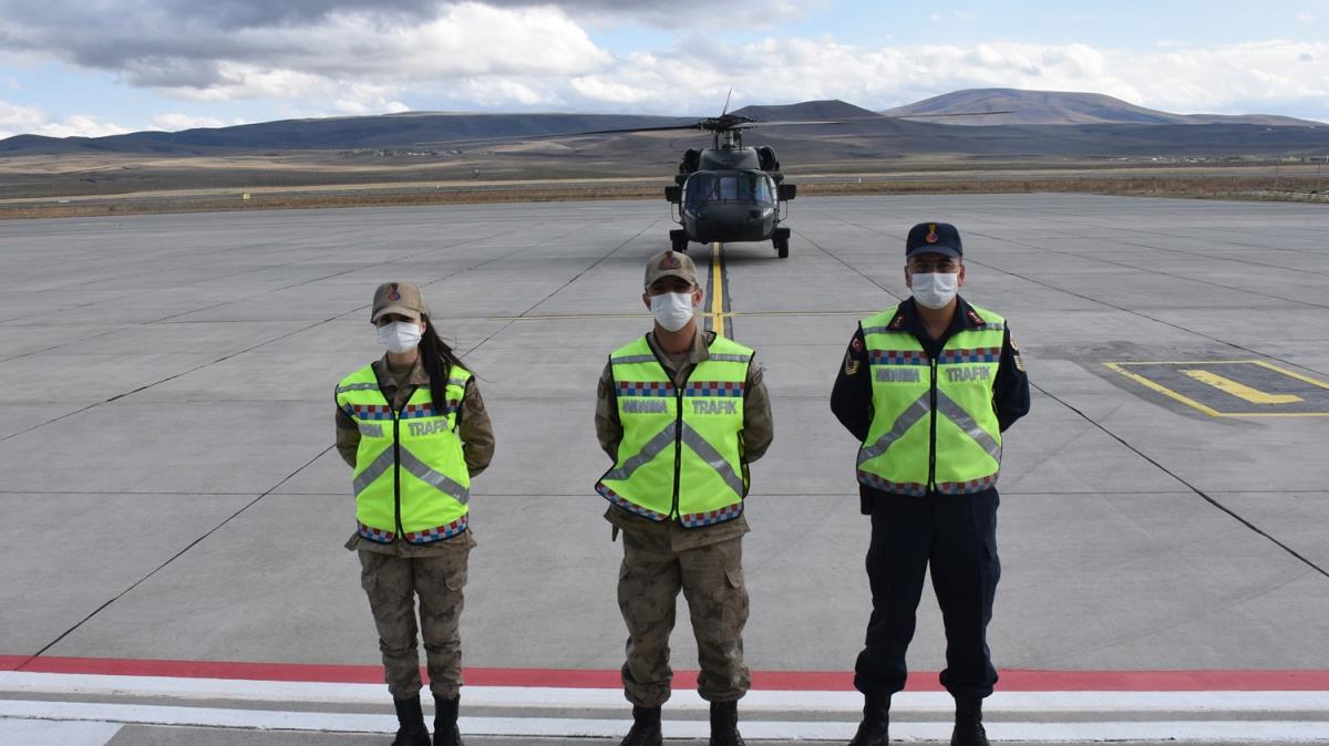 Kars'ta drone destekli trafik denetimi