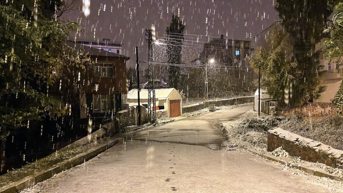Ardahan'a mevsimin ilk kar dt