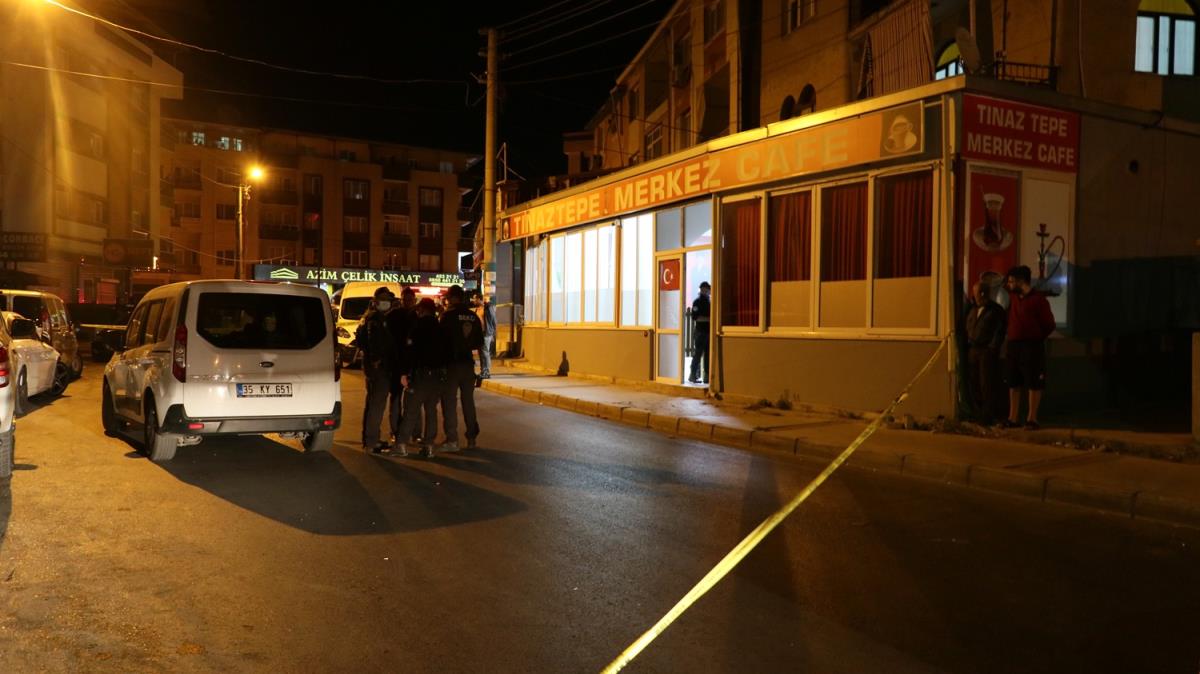 zmir'de kafeye ate aan pheli vurularak durduruldu