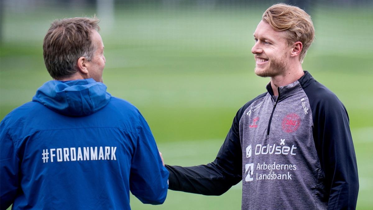 Simon Kjaer'den szleme aklamas