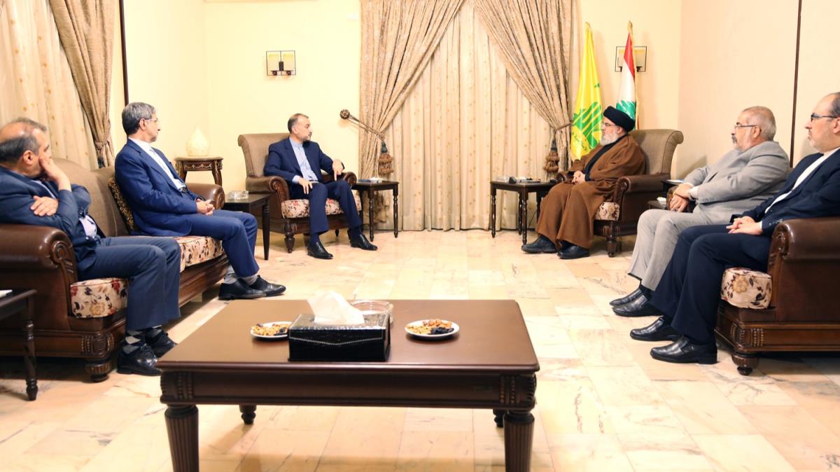ran Dileri Bakan Abdullahiyan, Hizbullah Genel Sekreteri Nasrallah ile grt