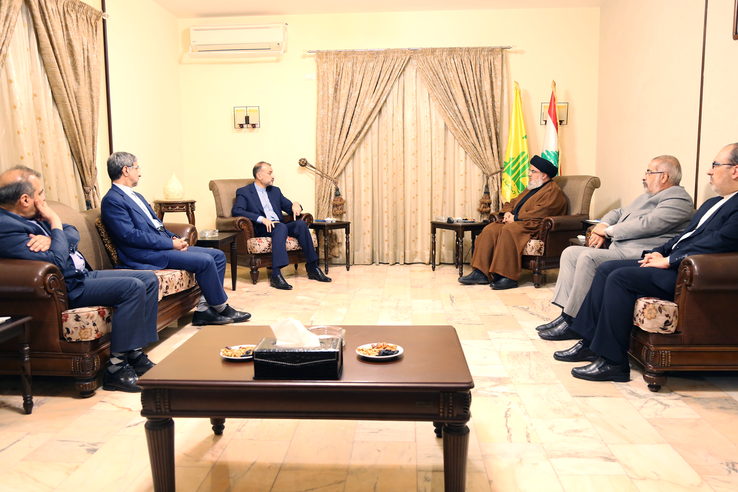 ran Dileri Bakan Abdullahiyan, Hizbullah Genel Sekreteri Nasrallah ile grt