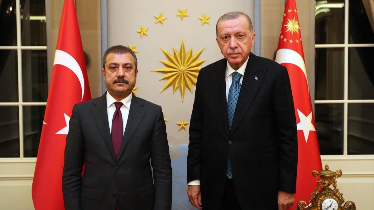Cumhurbakan Erdoan, TCMB Bakan Kavcolu'nu kabul etti 