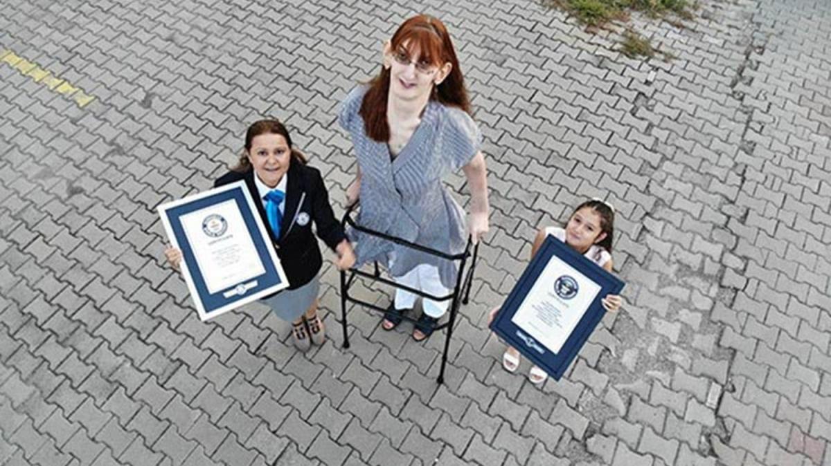 ''Dnyann en uzun boylu kadn'' Rumeysa Gelgi, Guinness Rekorlar Kitab'na girdi 