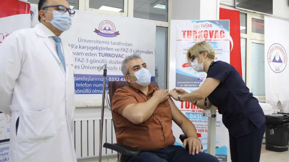 TURKOVAC as, 2 doz Sinovac as olmu gnlllere uygulanmaya baland