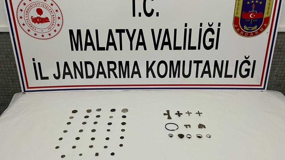 Tarihi eser olduu deerlendirilen 46 obje yakaland
