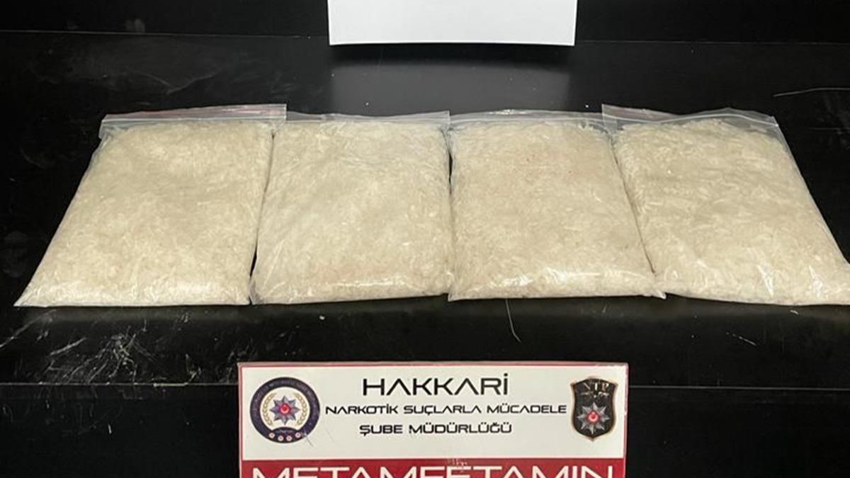 Hakkari'de narkotik operasyonu