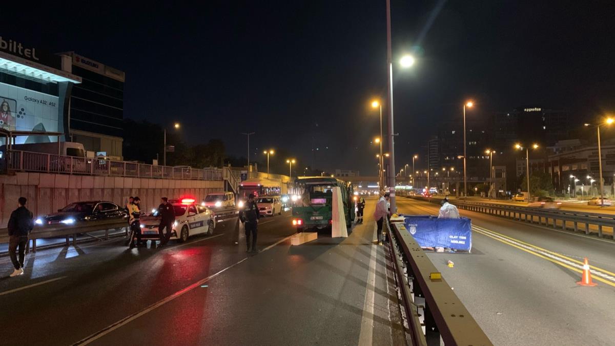 stanbul'da trafik kazas: 1 l