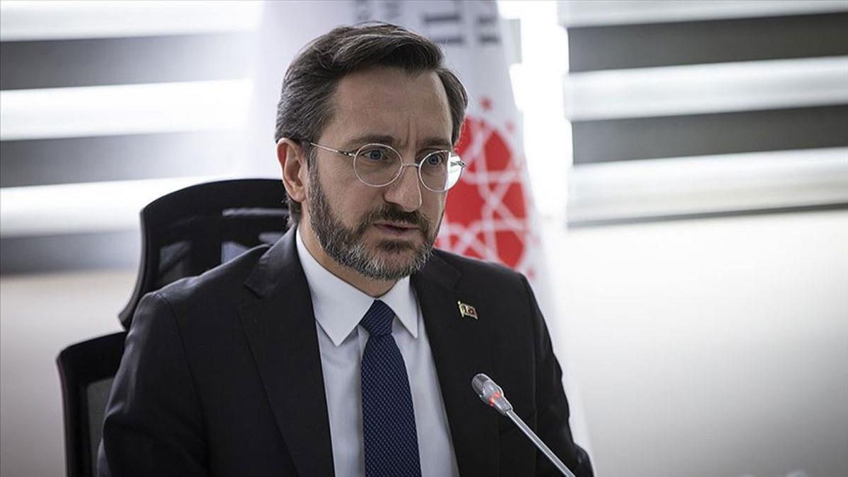 Cumhurbakanl letiim Bakan Altun: Cumhurbakanmzn gsterdii liderlie minnettarz