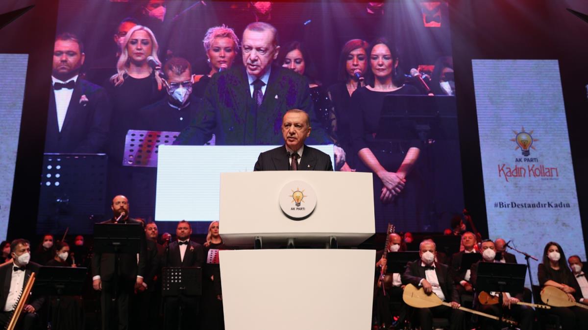 Cumhurbakan Erdoan: Kadn dlayan bir toplum gcnn yarsndan vazgemi demektir
