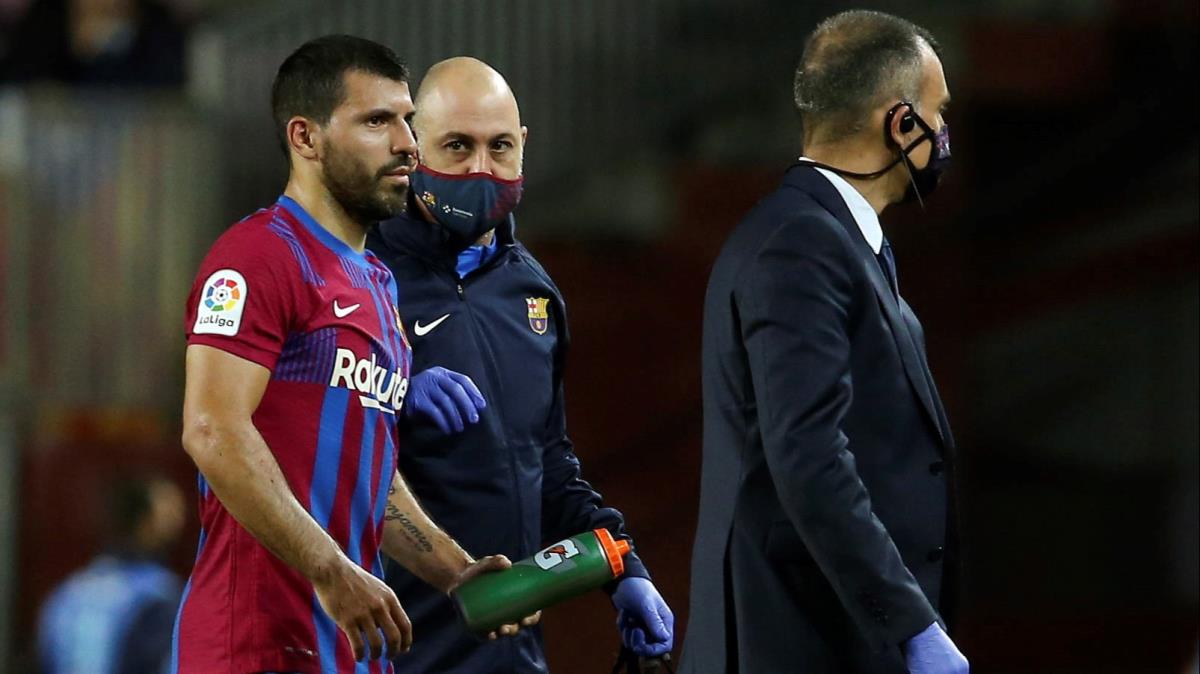 Barcelona'da Sergio Agero hastaneye kaldrld