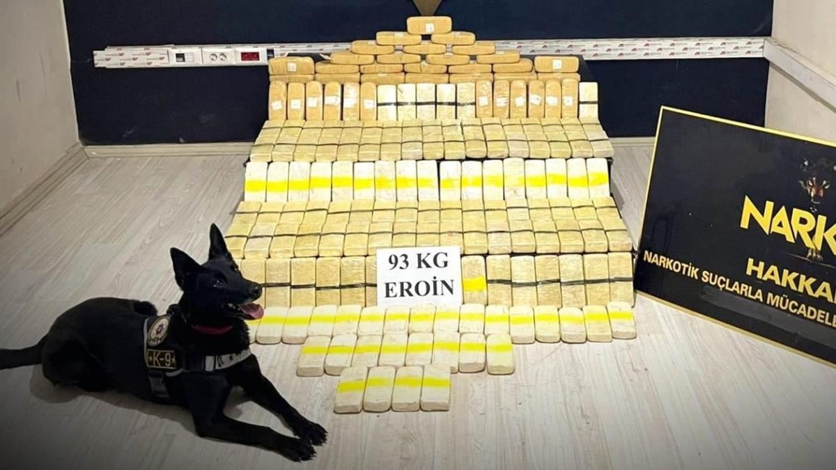 93 kilo eroini ''Tipi'' buldu