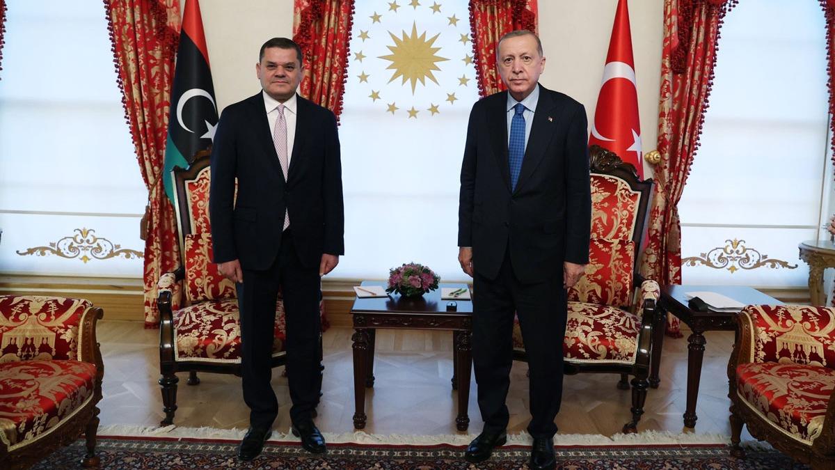 Cumhurbakan Erdoan, Libya Babakan Abdulhamid Dibeybe'yi kabul etti