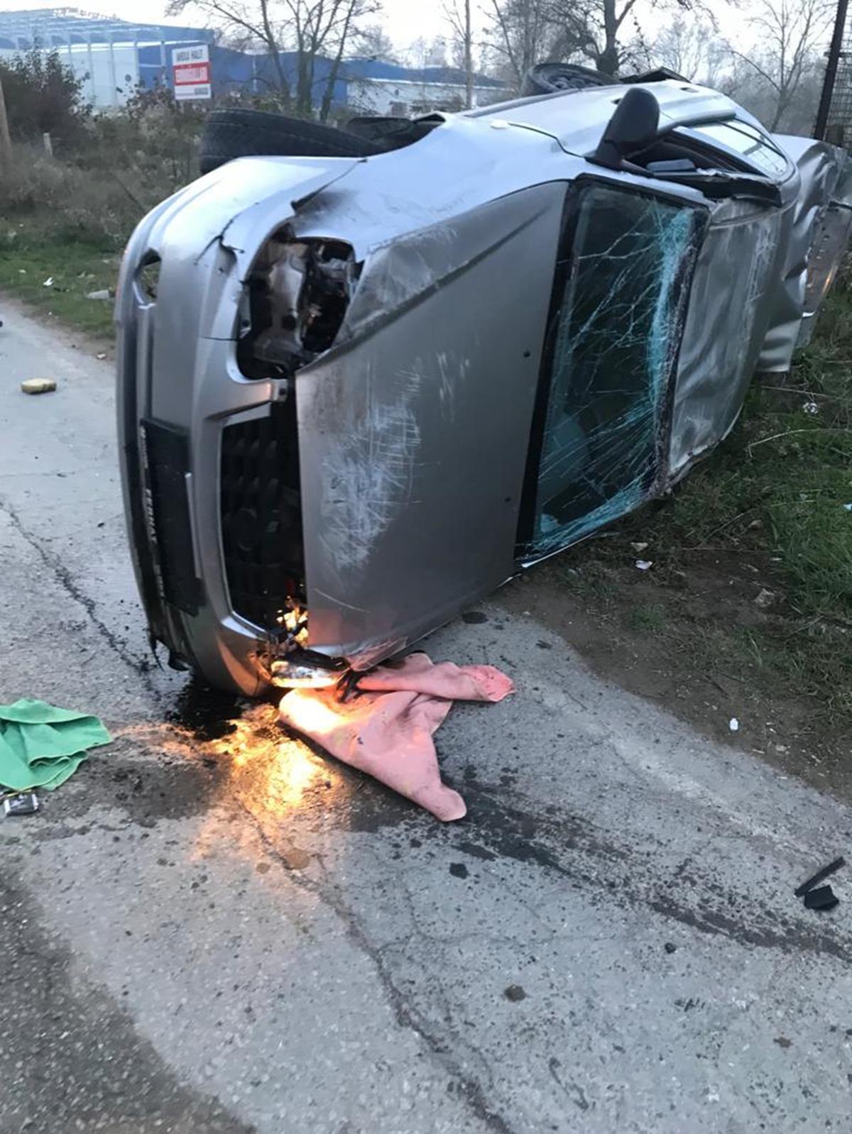 Takla atan otomobilin 24 ya��ndaki s�r�c�s� �ld�