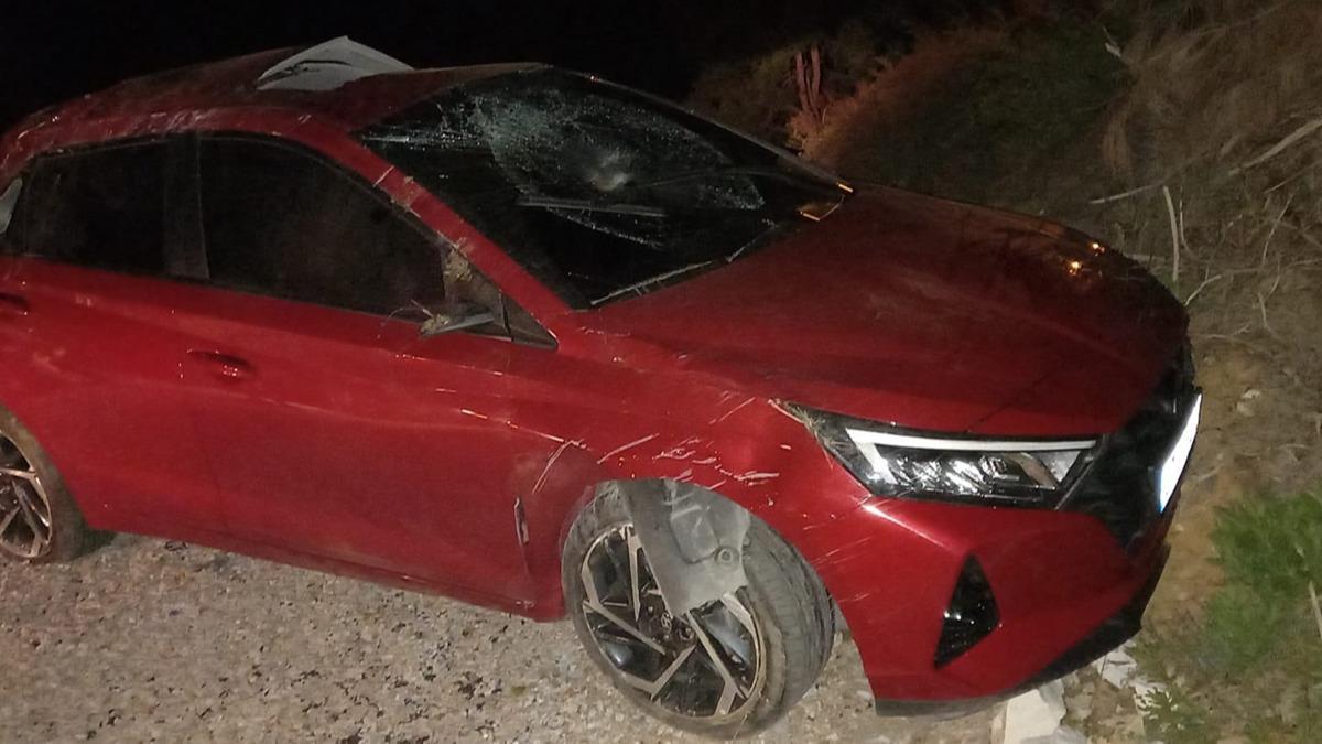 Otomobil devrildi bir kii hayatn kaybetti