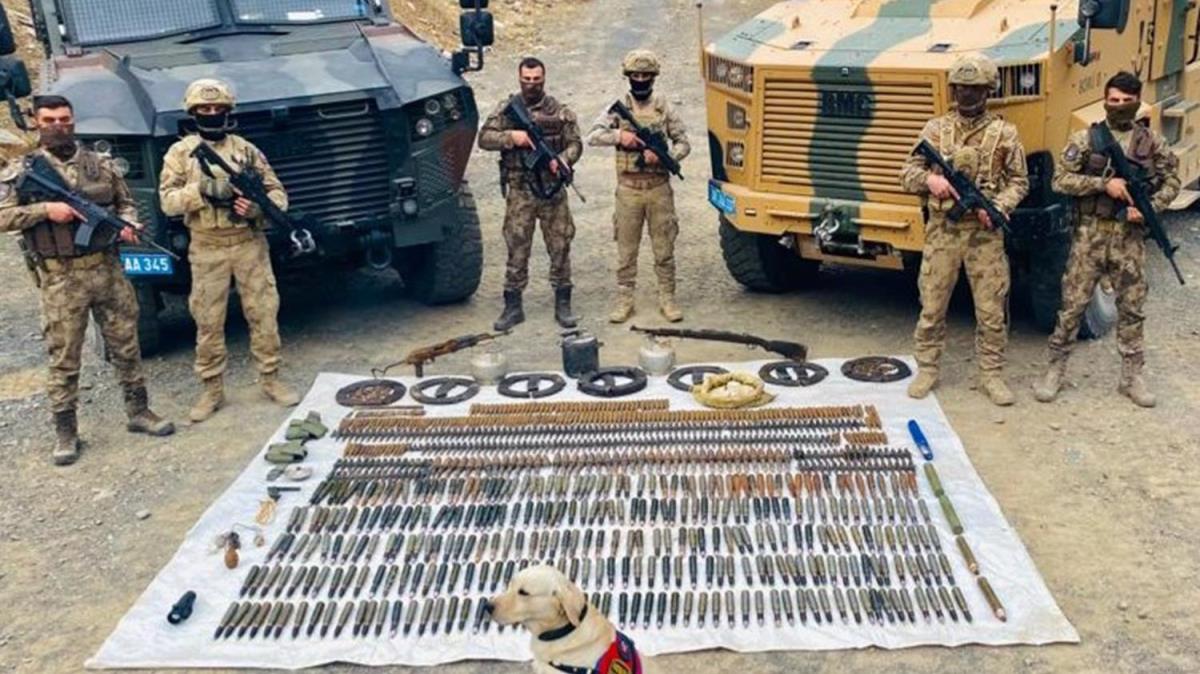 Eren K-4 operasyonunda ok sayda silah ve mhimmat ele geirildi