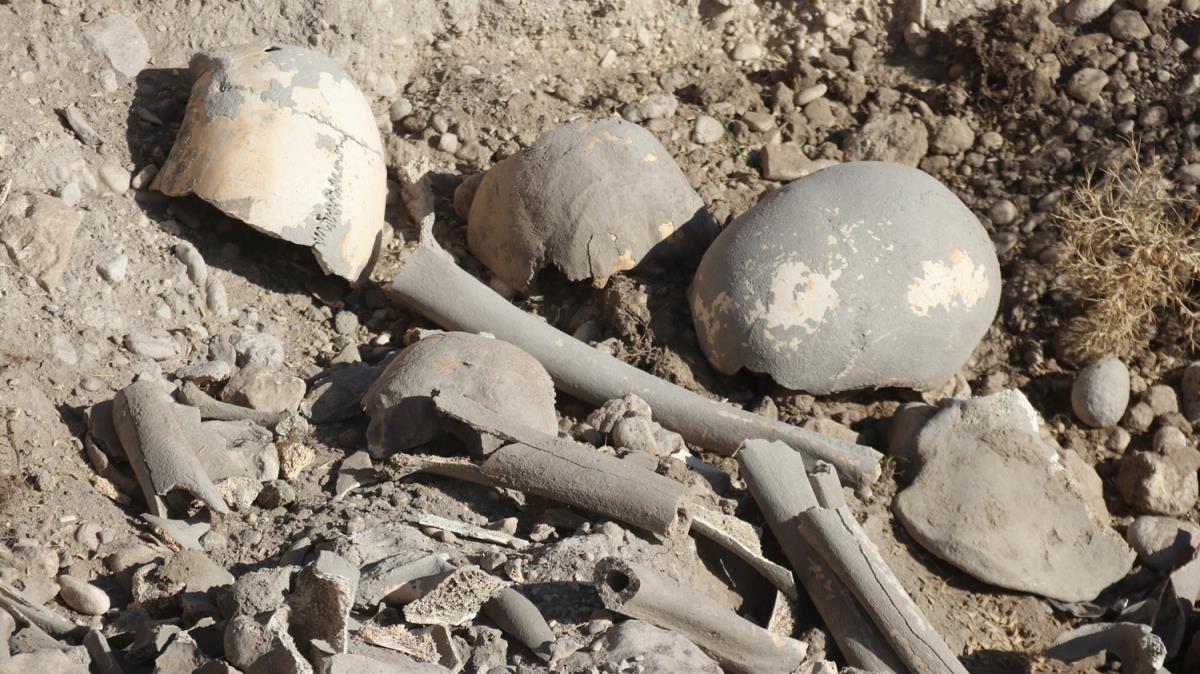 Van'da Demir a'na ait insan kemikleri, seramik ve mlek paralar bulundu