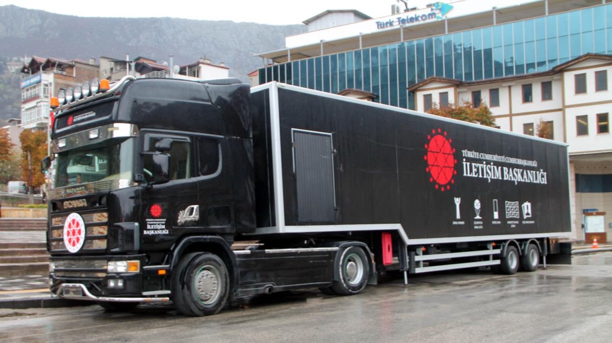 Cumhurbakanl letiim Bakanl Mobil letiim Tr, ziyarete ald Amasya'da ilgi gryor