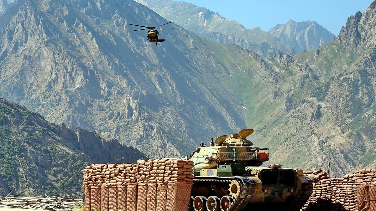 Pene Kaplan operasyon blgesinde 2 PKK'l terrist etkisiz hle getirildi
