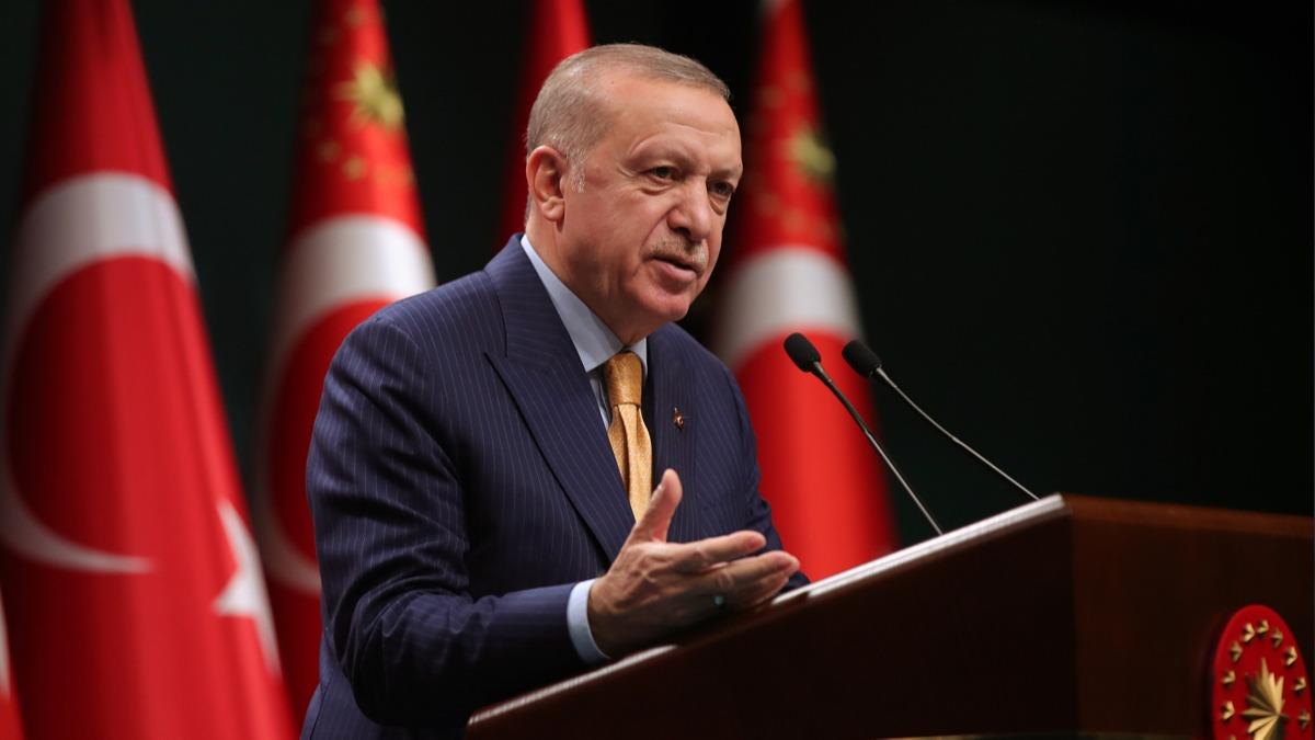 Cumhurbakan Erdoan'dan kadna ynelik iddete kar kararllk vurgusu
