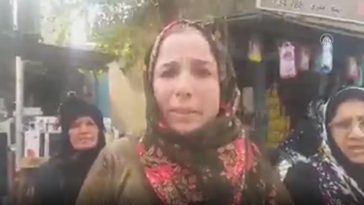 Haseke'deki aileler, kz ocuklarn karan YPG/PKK'y protesto etti