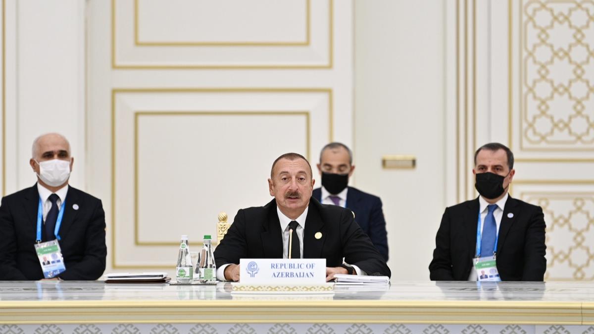 Aliyev: ET ye devletlerinin Zengezur koridorunu kullanacandan eminim