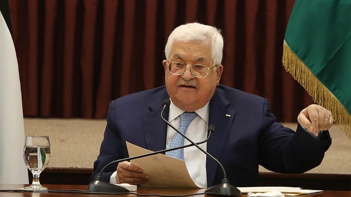 Filistin Devlet Bakan Abbas'tan iki devletli zm ars