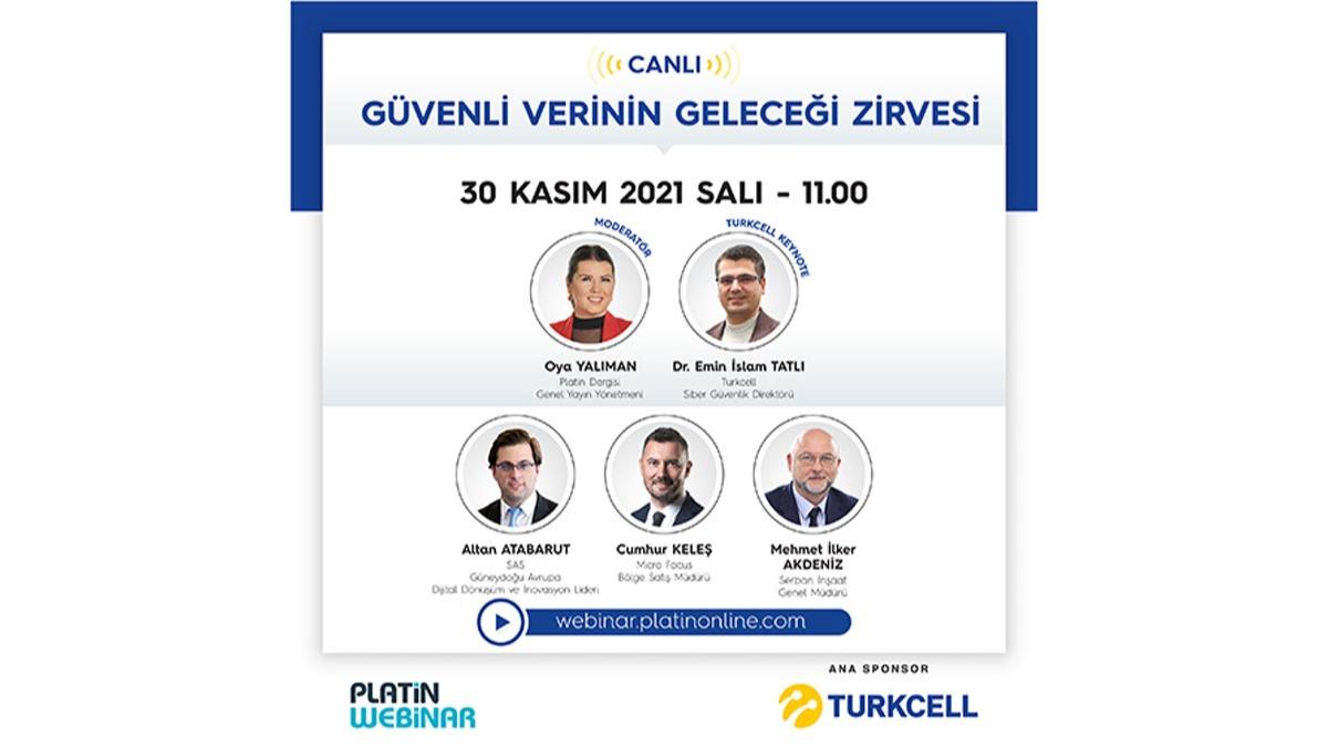 Turkcell sponsorluunda Gvenli Verinin Gelecei Zirvesi gerekleecek