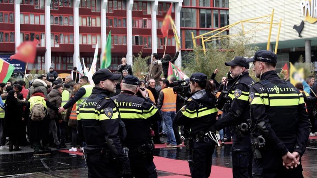 Hollanda polisinden terr rgt PKK yandalarna gzalt