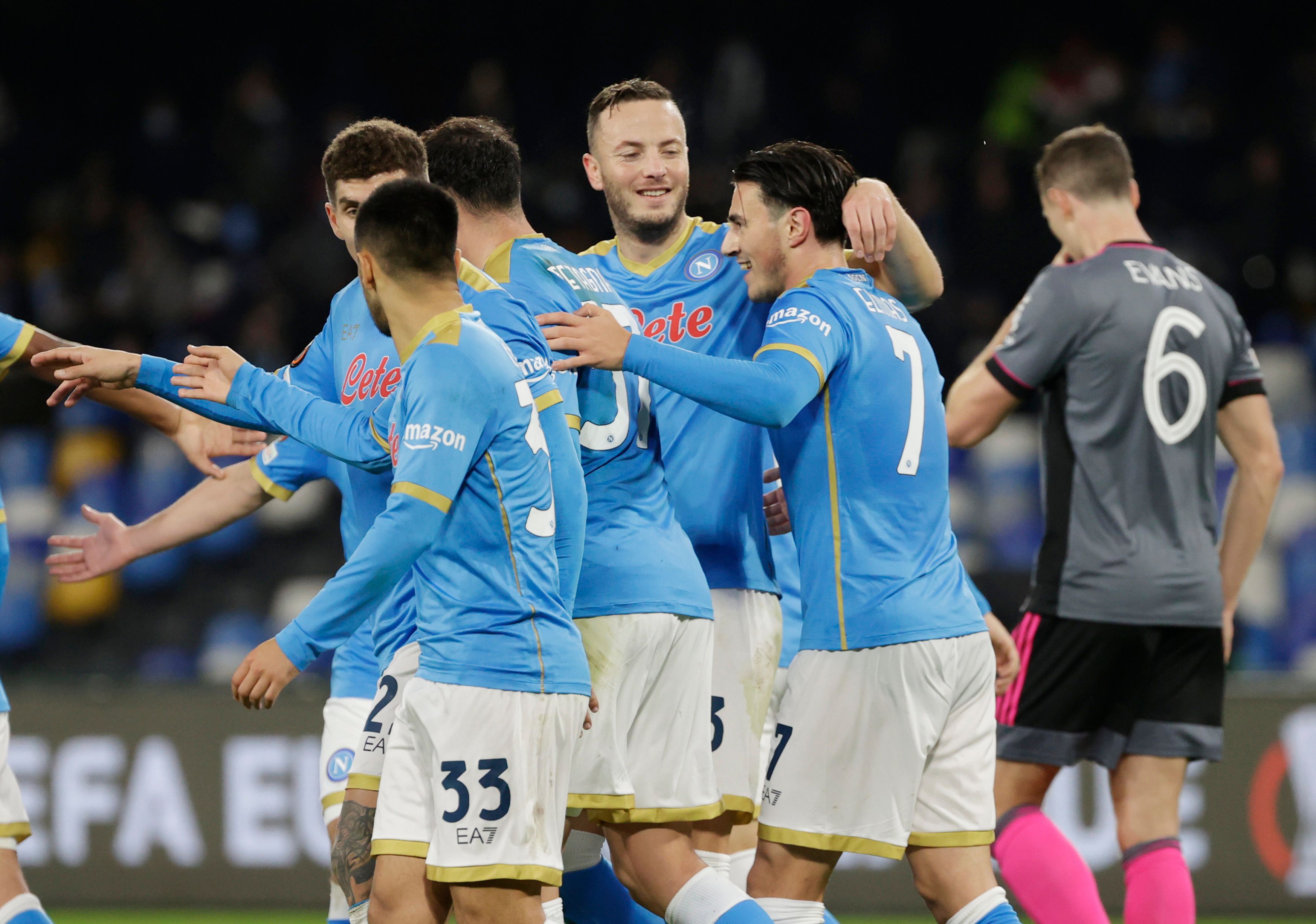 Eljif Elmas'l� Napoli, �a�lar S�y�nc�'l� Leicester City'i 3-2 ge�ti