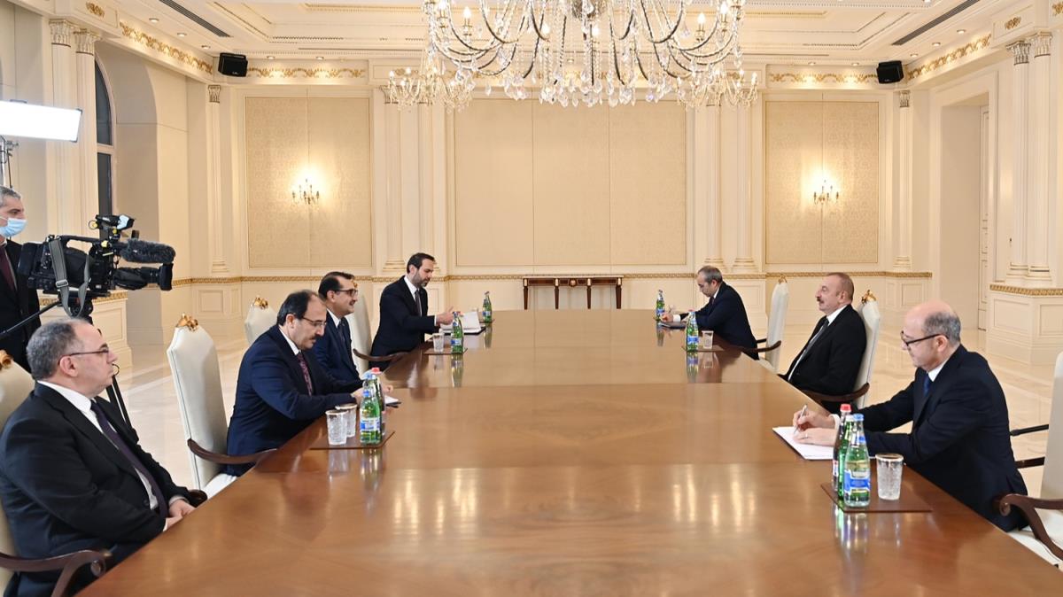 Bakan Dnmez, Azerbaycan Cumhurbakan Aliyev'le grt 