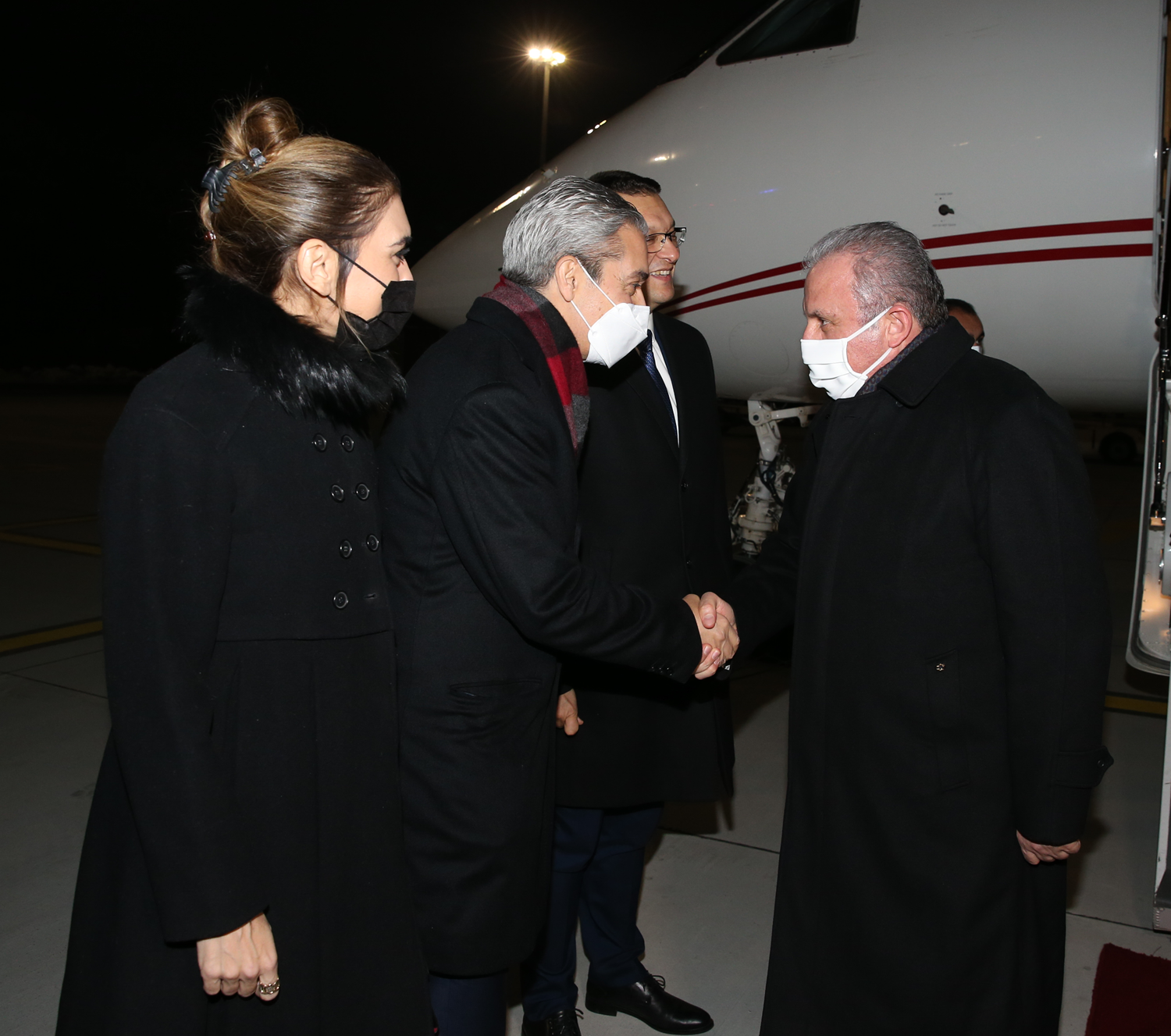 TBMM Ba�kan� �entop ve beraberindeki heyet Belgrad'a geldi