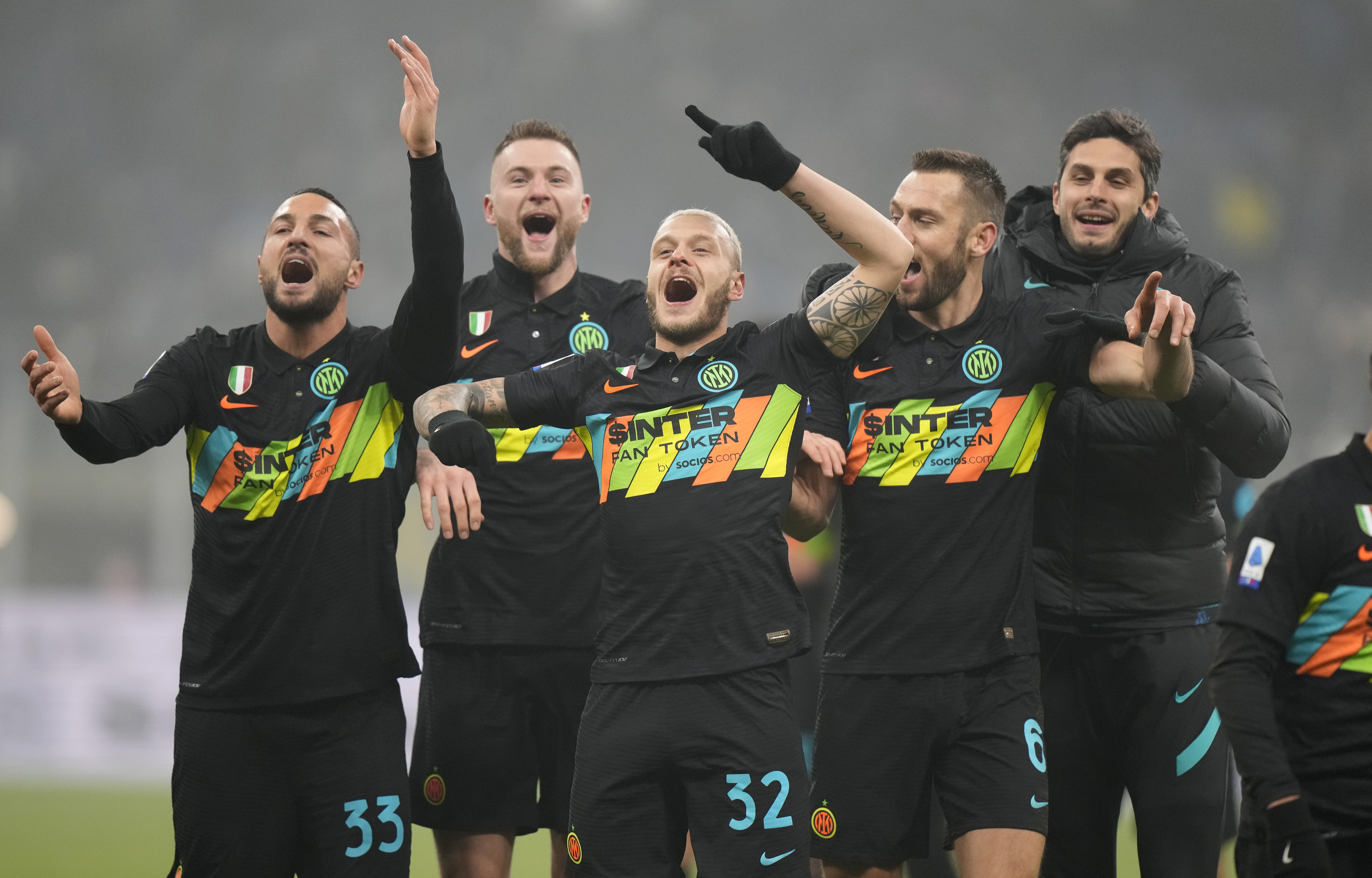 Inter, Serie A'da ilk yar�y� 46 puanla lider bitirdi