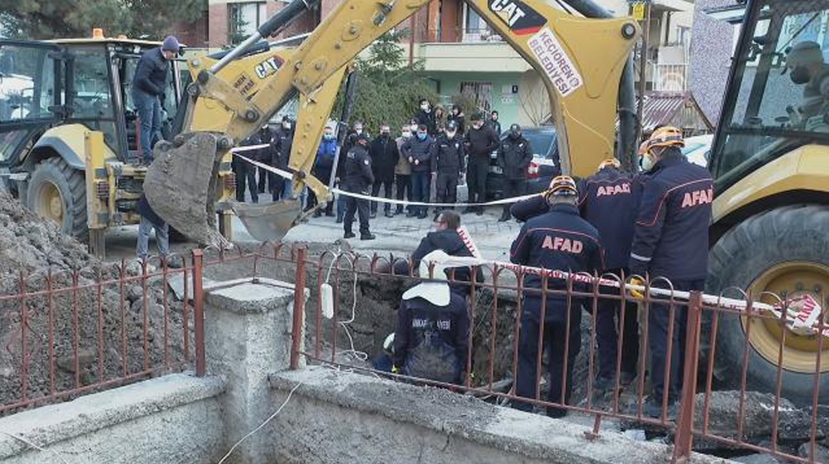 Ke�i�ren'de yol �al��mas�nda g���k: 1 ki�iyi kurtarma �al��malar� s�r�yor