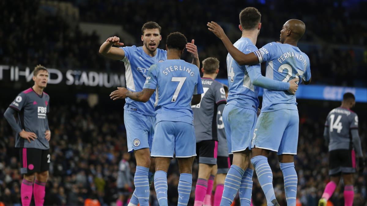 Manchester City, Leicester City'i 6 golle devirdi