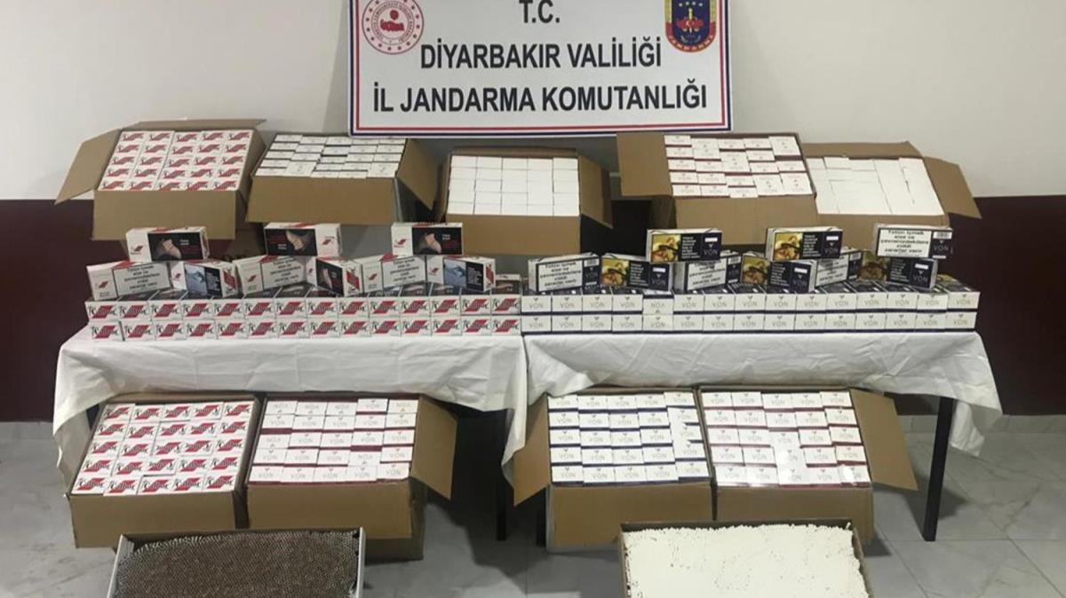 Diyarbakr'da jandarma 130 bin kaak makaron yakalad