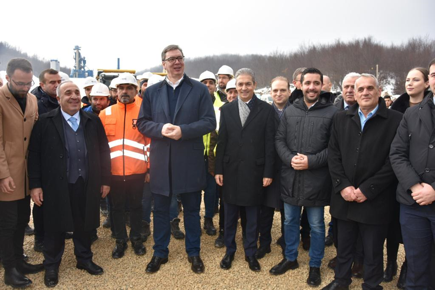 S�rbistan Cumhurba�kan� Vu�i�, Yeni Pazar-Tutin Otoyolu'nu ziyaret etti