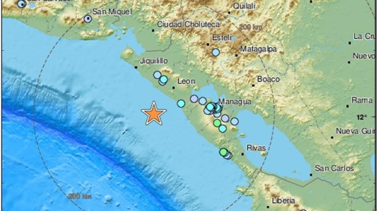 Nikaragua'da 6.1 byklnde deprem