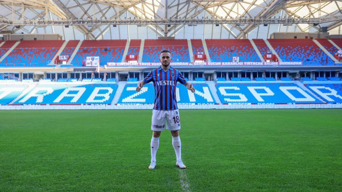 Trabzonspor'da Edin Visca'nn forma numaras belli oldu