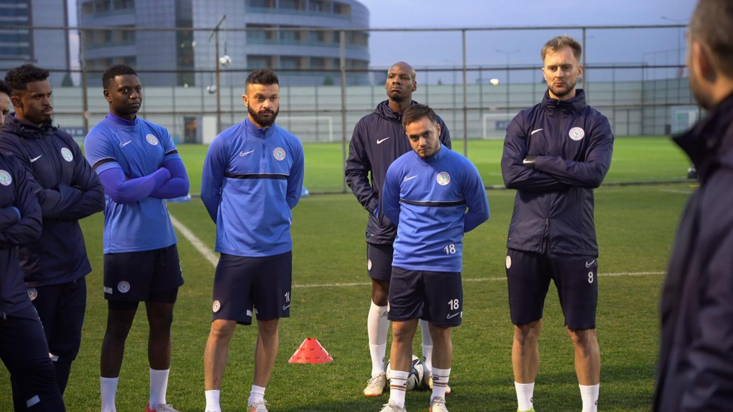 �aykur Rizespor'da Yusuf Sar� ilk antrenman�na ��kt�