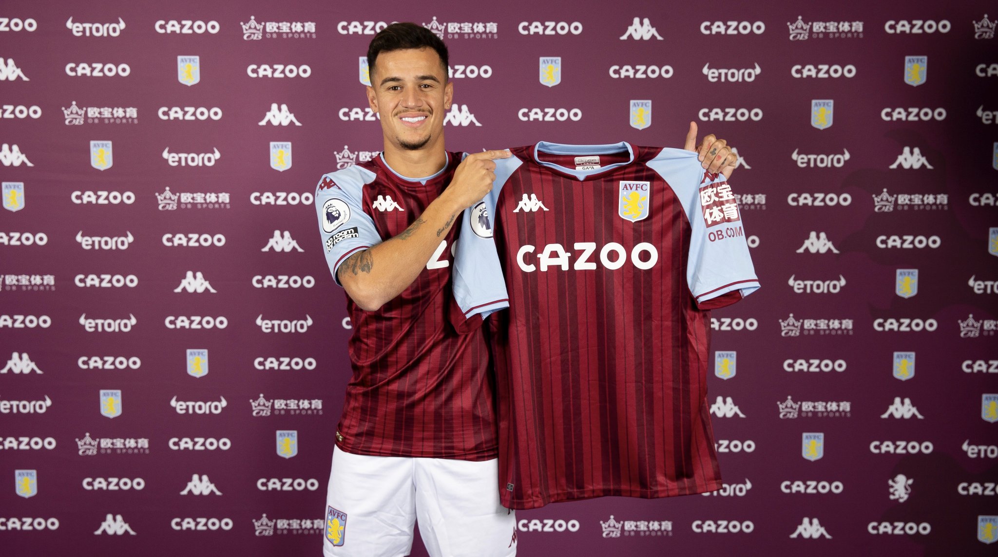 Aston Villa, Philippe Coutinho'yu kadrosuna katt���n� a��klad�