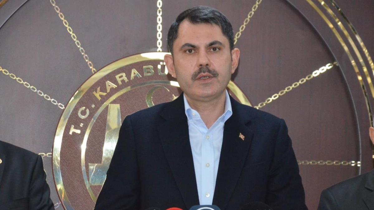 Bakan Kurum: Karabk'te 4 millet bahesi daha ina edilecek