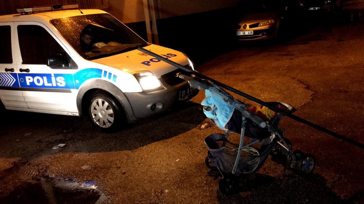 Adana'da bebek arabasyla hrszlk yapan pheli yakaland