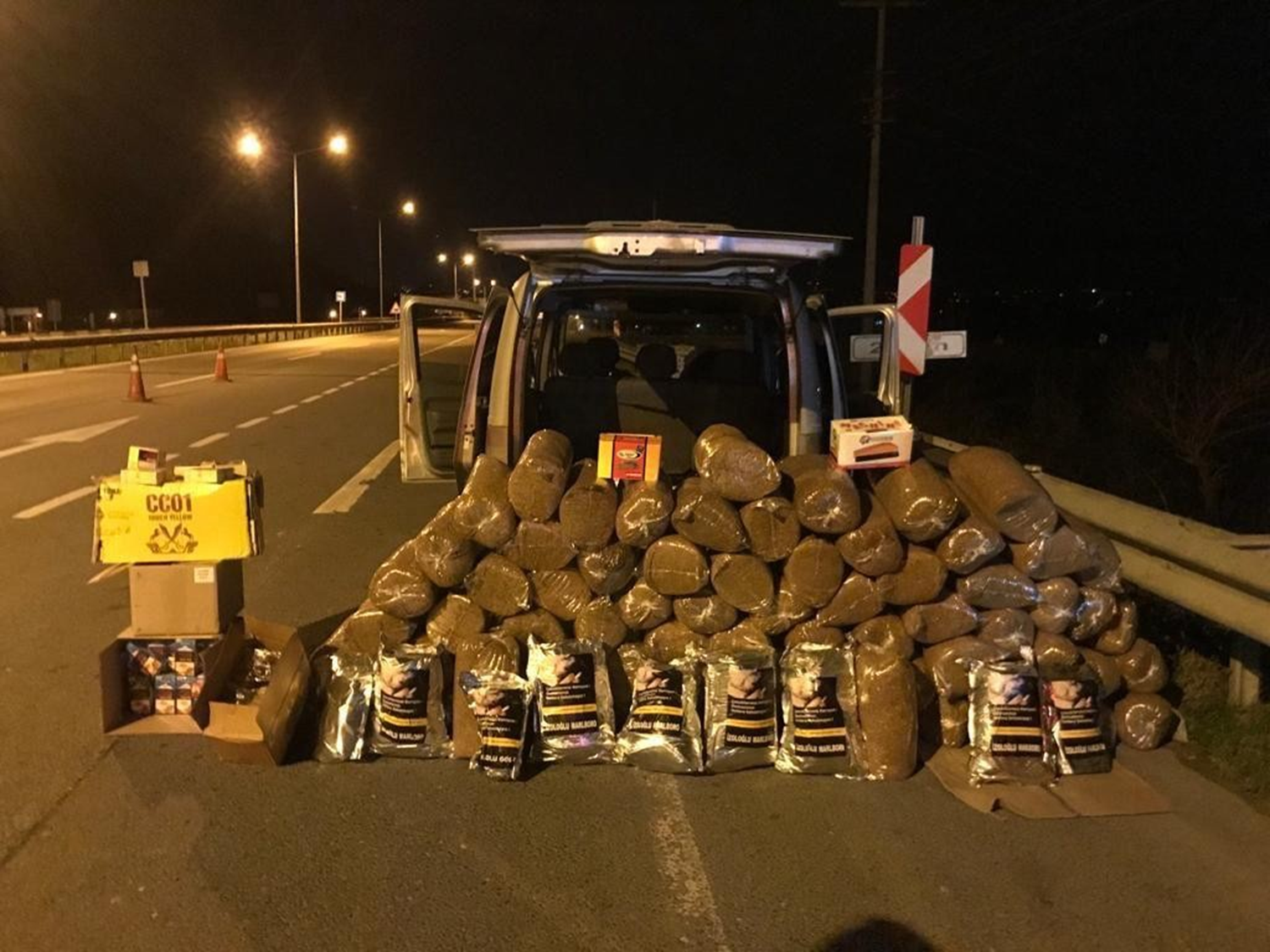 Ordu'da ka�ak t�t�n mamul� operasyonu