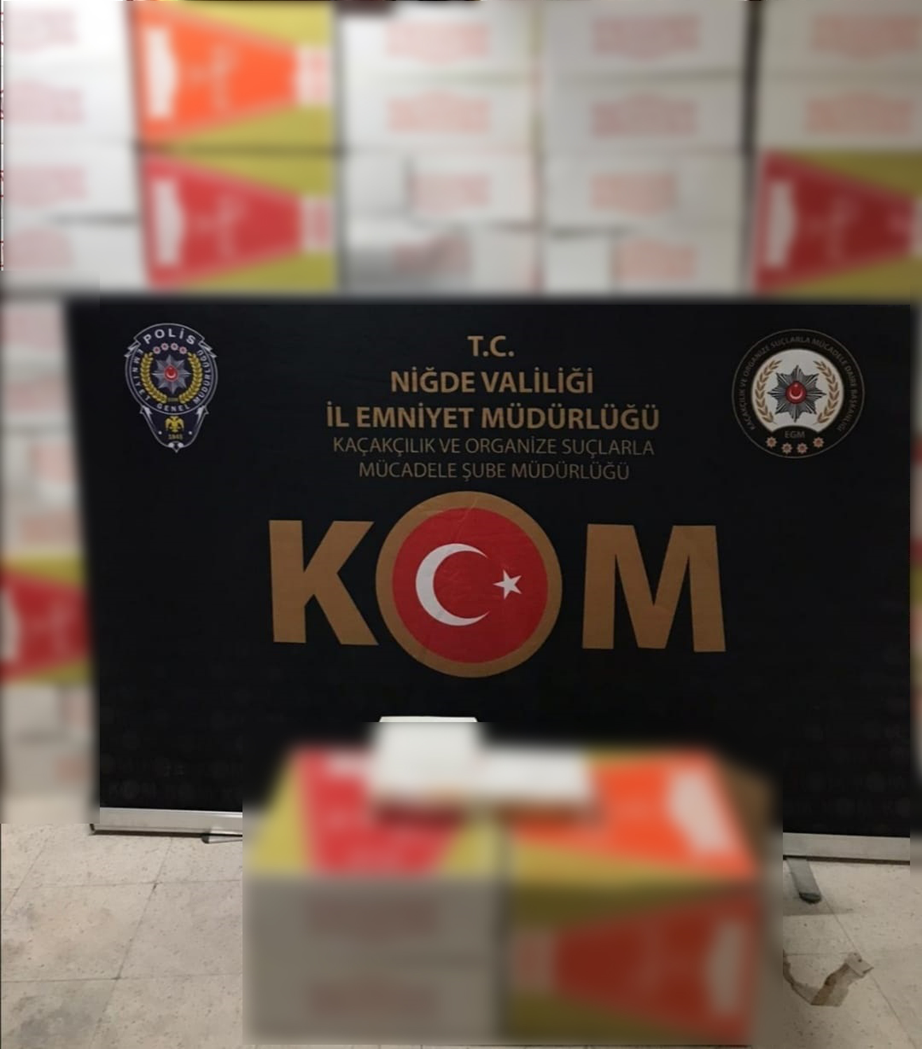 9 milyon 350 bin makaron yakaland�