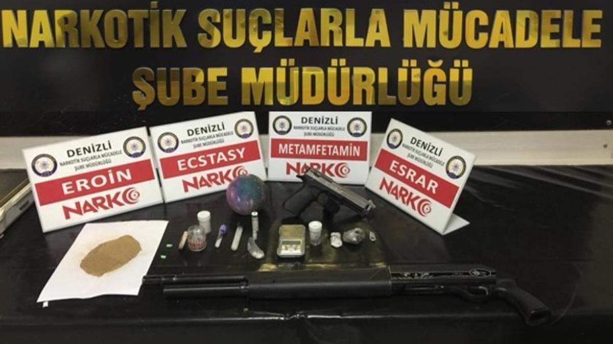 Denizli'de narkotik operasyonu: 22 tutuklama 