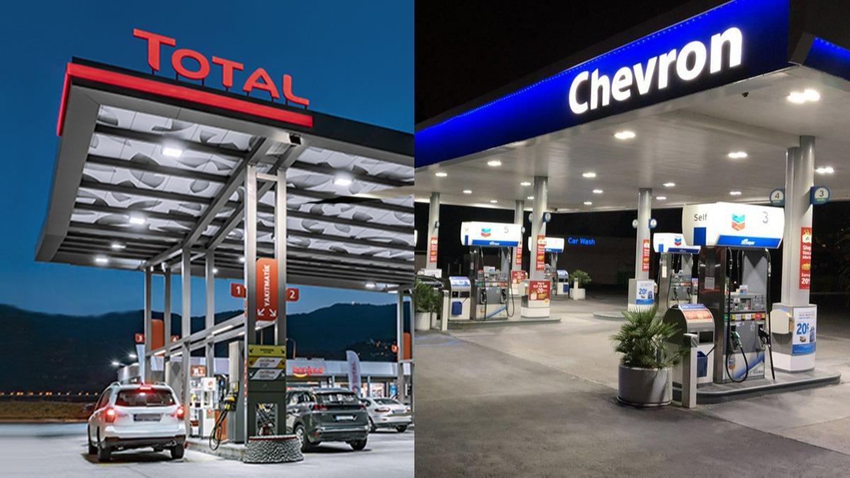 Petrol devleri Total ve Chevron duyurdu: lkeden ekiliyoruz