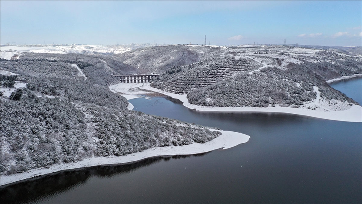 �stanbul'un barajlar�ndaki su seviyesi y�zde 54,68'e ula�t�