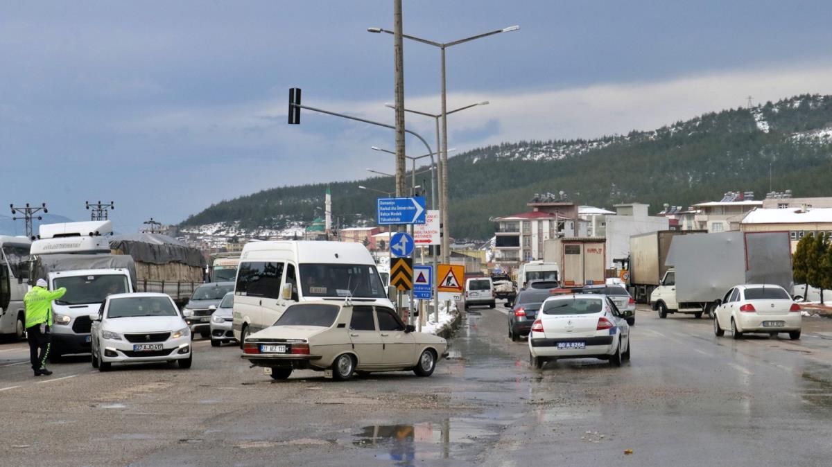 TAG Otoyolu Osmaniye'den Gaziantep ynne kk ara trafiine ald