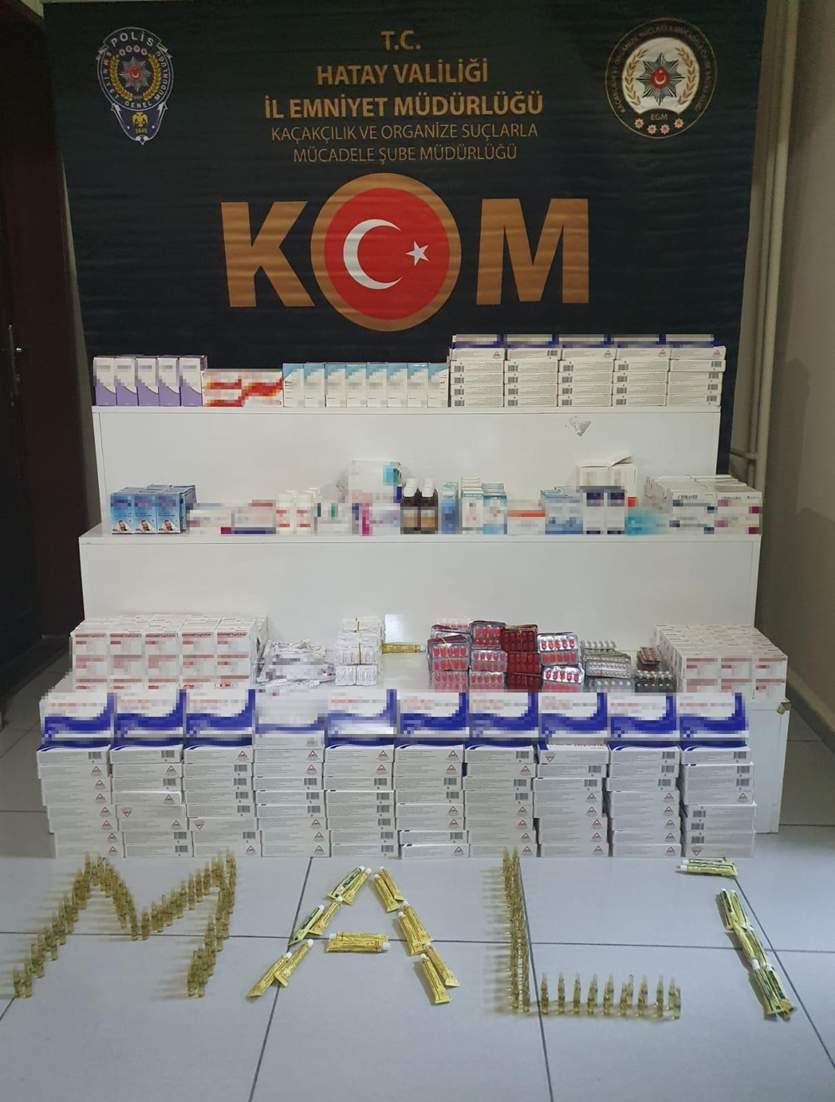 Hatay'da faturas�z ila� operasyonu!